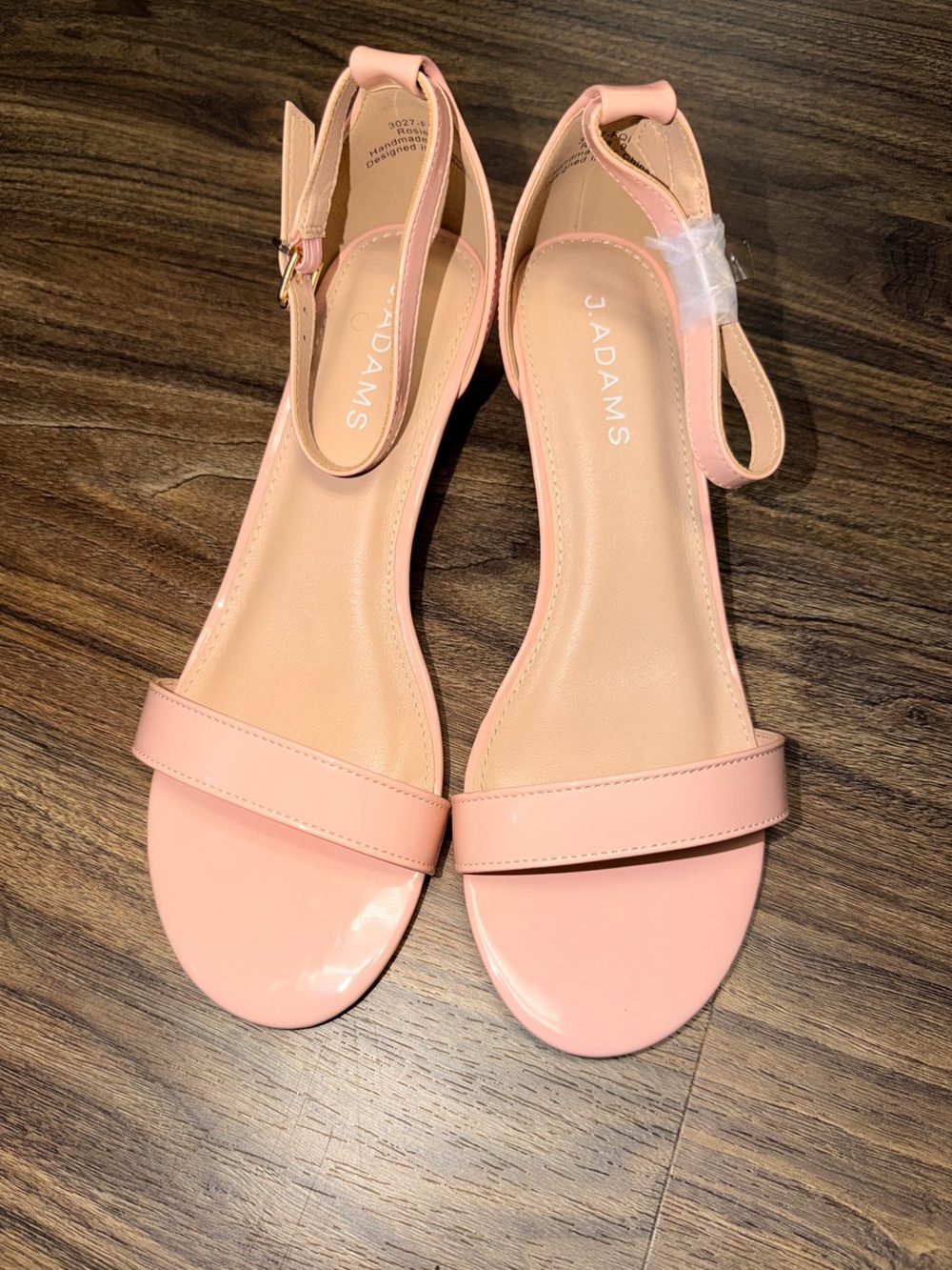 Adams Women's Blush Pink Ankle-Strap Sandals/wide on toes/NWOB